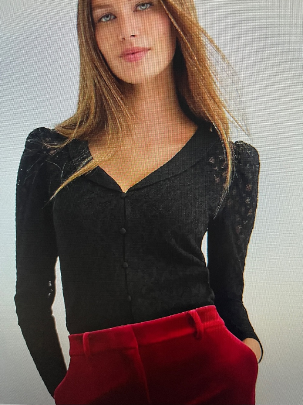 New! LOFT Lace Shawl Cardigan Top Black Size Small Fall 2025 Collection NWT